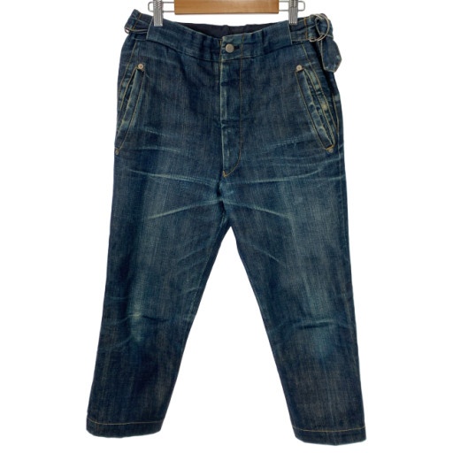 【中古】　Vivienne Westwood　デニムパンツ　Gパン　クロップド丈　アジャスター　無地　古着　/4304｜KINJIusedclothing 7,869円