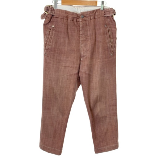 【中古】 Vivienne Westwood デニムパンツ Gパン クロップド丈 アジャスター 無地 古着 /4304|KINJIusedclothing