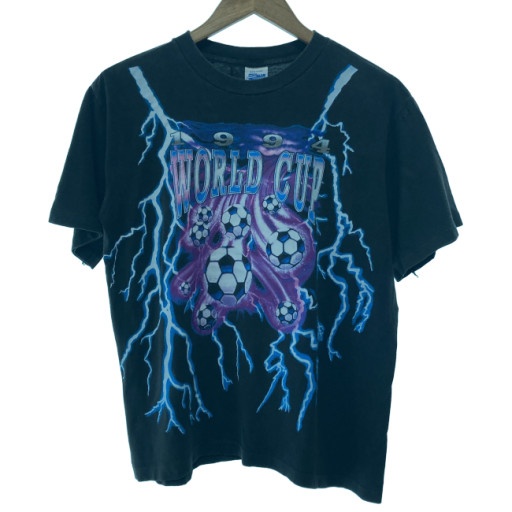 【中古】　SALEM　Tシャツ　90s vintage　90年代　OLD　半袖　トップス　クルーネック　1994年　ワールドカップ記念　プリント　古着　/5608｜KINJIusedclothing 27,027円