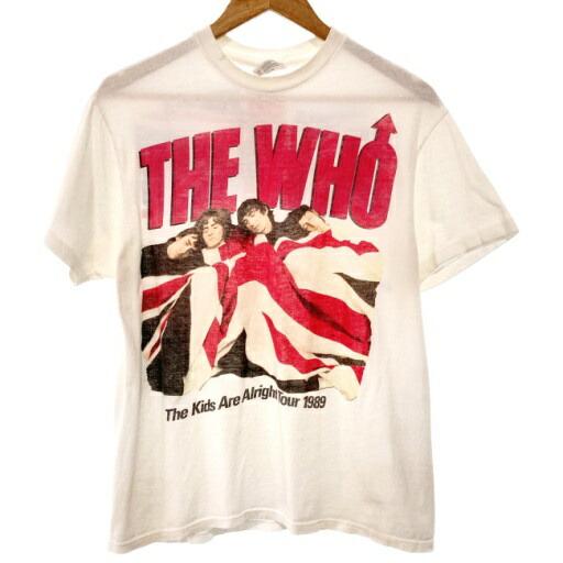 【中古】 Hanes The Who バンT 90s vintage 90年代 OLD Tシャツ 半袖 トップス クルーネック The Kids Are Alright ツアー USA製 古着 /7333|KINJIusedclothing