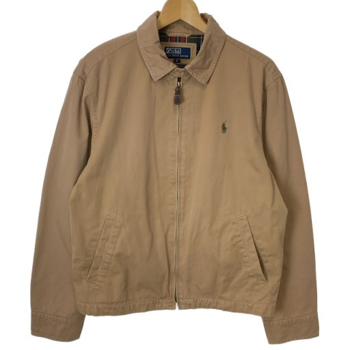 【中古】　POLO by RALPH LAUREN　スウィングトップ　90s vintage　90年代　OLD　ブルゾン　無地　ワンポイント　古着　/2004｜KINJIusedclothing