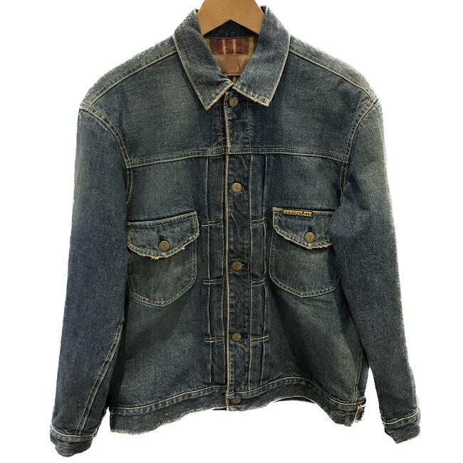 【楽天市場】TENDERLOIN デニムジャケット Gジャン アウター 無地 フロントポケット 日本製 古着：KINJIusedclothing
