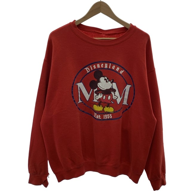 ミッキー プリント スウェット 80s disney vintage ラグラン 80s 90s 80年代 90年代 ディズニー ミッキー・マウス 水色