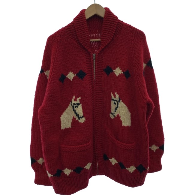 楽天市場】60年代 UNKNOWN 馬柄 カウチンセーター メンズM