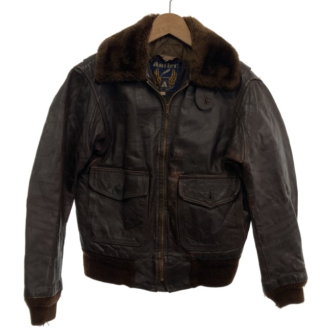 楽天市場】70s 80s USA製 Excelled ボア ライナー 本革 レザー G-1