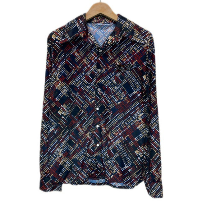 GENT'S 総柄シルクシャツ 2XL相当 GENT'S 総柄シルクシャツ 2XL相当 - トップス