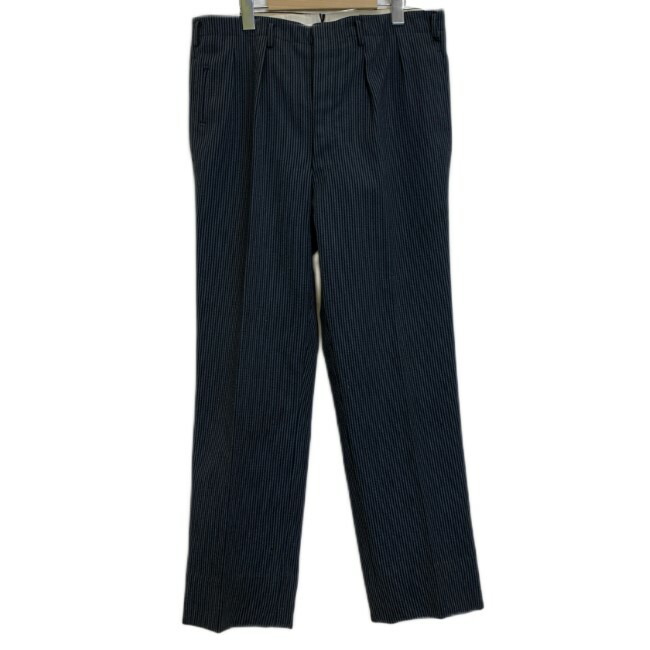 楽天市場】Falcone 2タック ストライプ スラックスパンツ ブラック