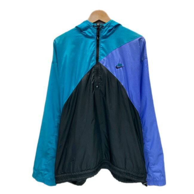 90s NIKE ACG アノラックパーカー/マウンテンパーカー L ネイビー 90s NIKE ACG ナイキ ナイロンアノラックパーカー ハーフジップ