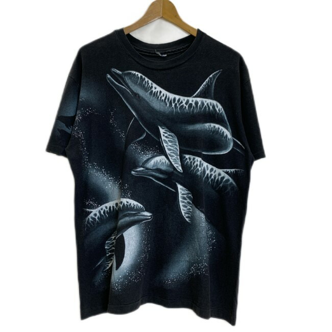 楽天市場】90s イルカ カメ アート クルーネック 半袖 Tシャツ