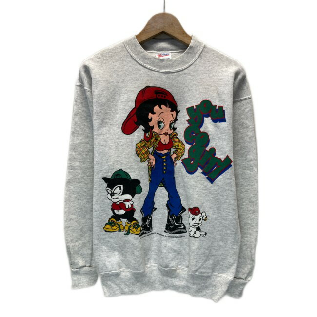 90s Betty Boop ベティーちゃん ベティブープ スウェット　古着 レディース 古着 90s USA製 BETTY BOOP ベティ ブープ ペイン