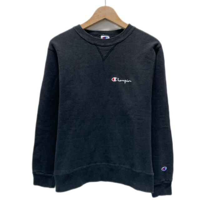 【匿名配送】チャンピオン スウェット グレー カラーフロッキー ランタグ 古着 Champion - 60s USA製 ☆ チャンピオン 3段 フロッキー プリント