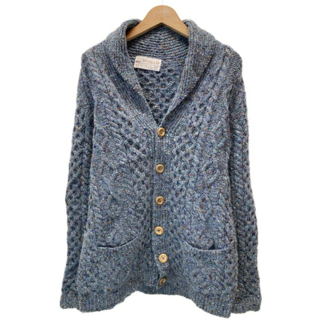 【美品】INVERALLAN ケーブルニット ショールカラー カーディガン 36 美品】INVERALLAN ケーブルニット ショールカラー カーディガン