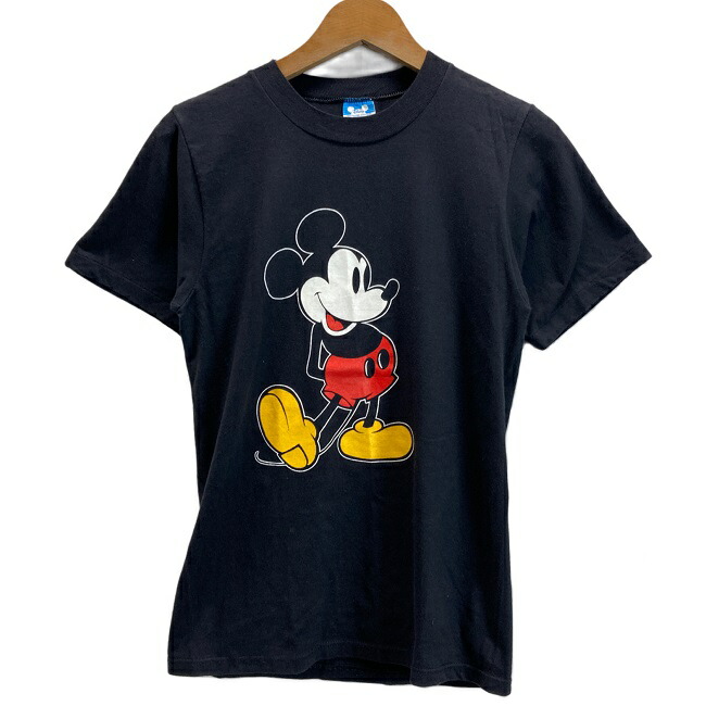 80s USED USA古着 ディズニー プリントTシャツ 半袖 vintage 古着 80s USA製 Disney Mickey ミッキー 「MGM STUDIOS」 ラメ
