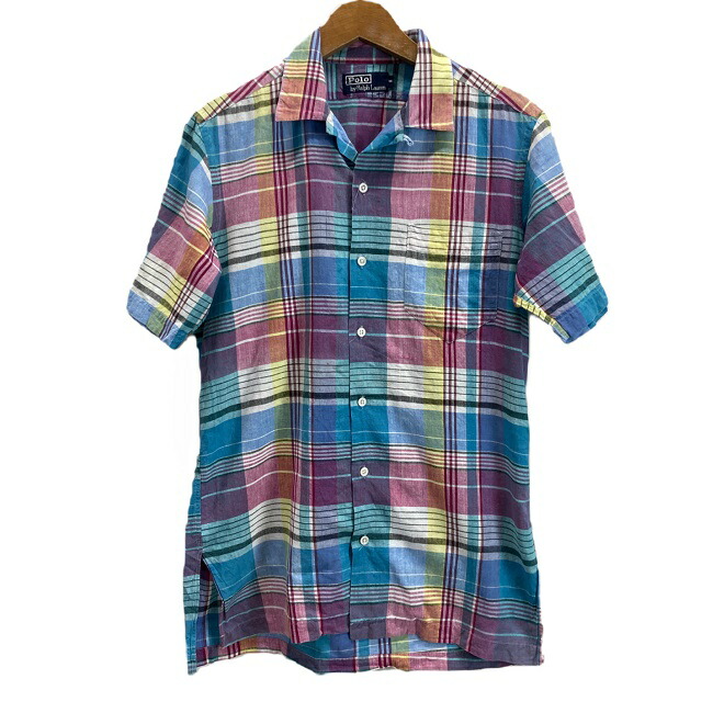 楽天市場】90s Polo Ralph Lauren Check Open Collar S/S Shirt ピンク