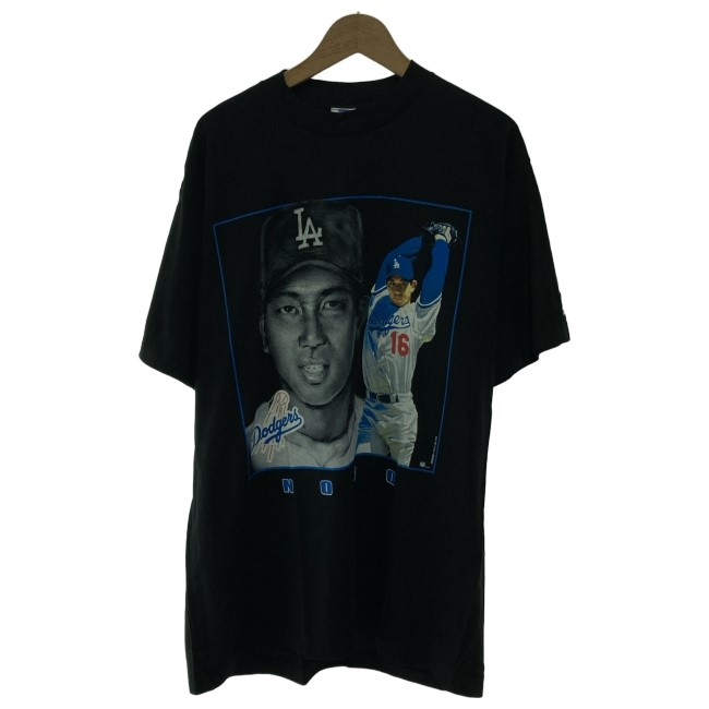90s アメリカ製 ドジャース Tシャツ デッドストック タイダイ 野茂 デッドストック 90s MLBドジャース×野茂英雄 半袖Tシャツ USA製