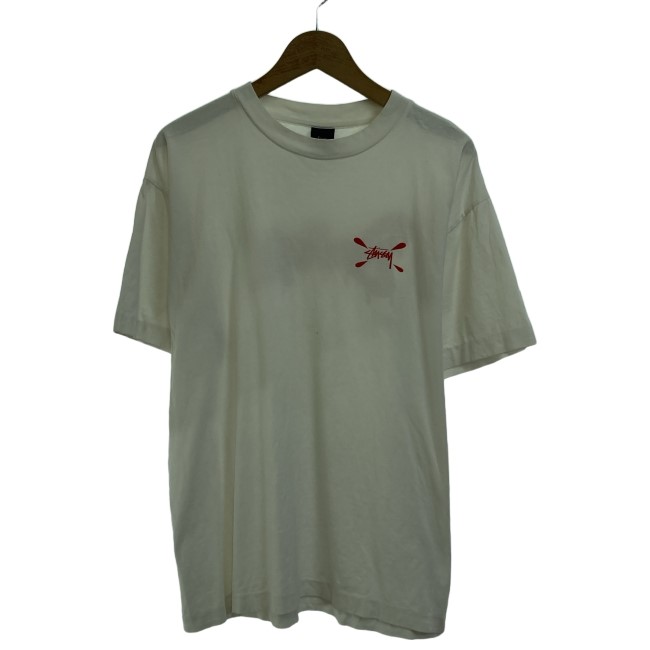 【90年代アメリカ製、バックプリントTシャツ】stussyクラウン古着sk8 90年代アメリカ製、バックプリントTシャツ】stussyクラウン古着sk8