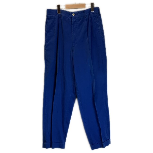 パンツ 80s 90s 100linen wide slacks MDSH2483D(パンツ) 80s ORGANIC COTTON BIG CHECK × SMALL CHECK