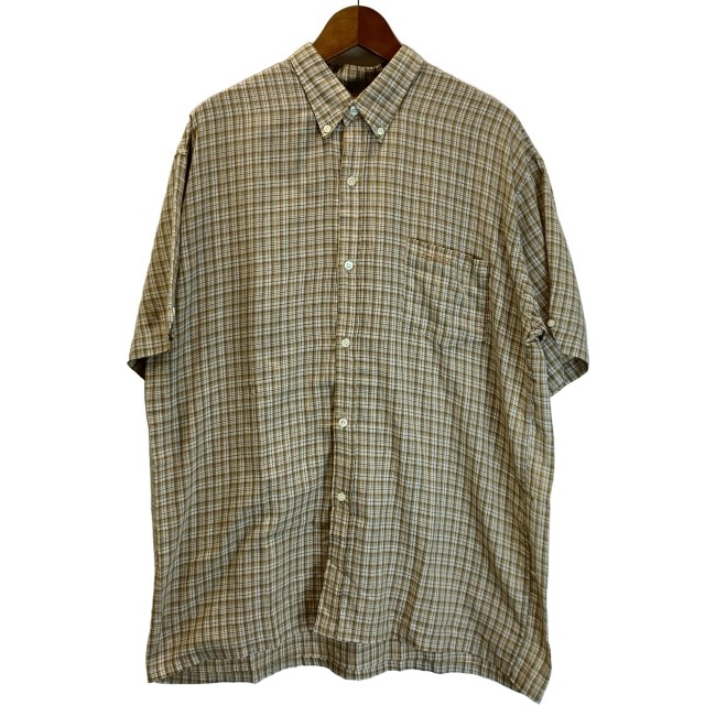 トップス 90s OLD STUSSY putchwork check shirt 90s vintage Stüssy patchwork check shirt