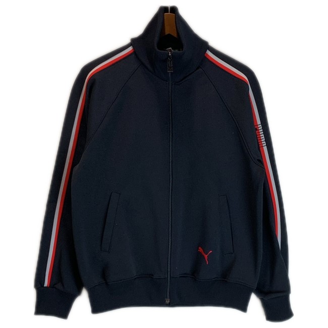 PUMA トラックジャケット ブラウン 90S ’　ヴィンテージ　レア 90s⭐️PUMA トラックジャケット/ジャージ M 刺繍ロゴ vintage