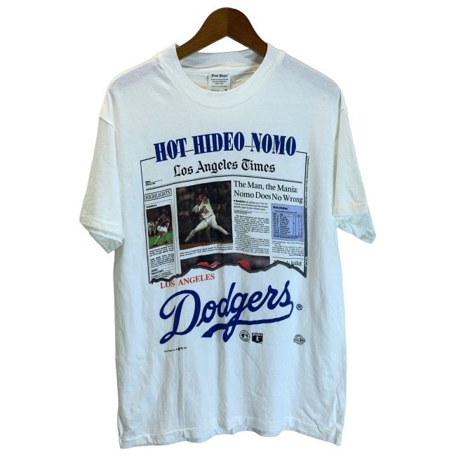 MLB野球ほデット90s野茂NOMOアメリカ製TシャツLAドジャースNUTMEG アメリカ製 90s 野茂英雄 NOMO メジャーリーグ Tシャツ ナツメグ