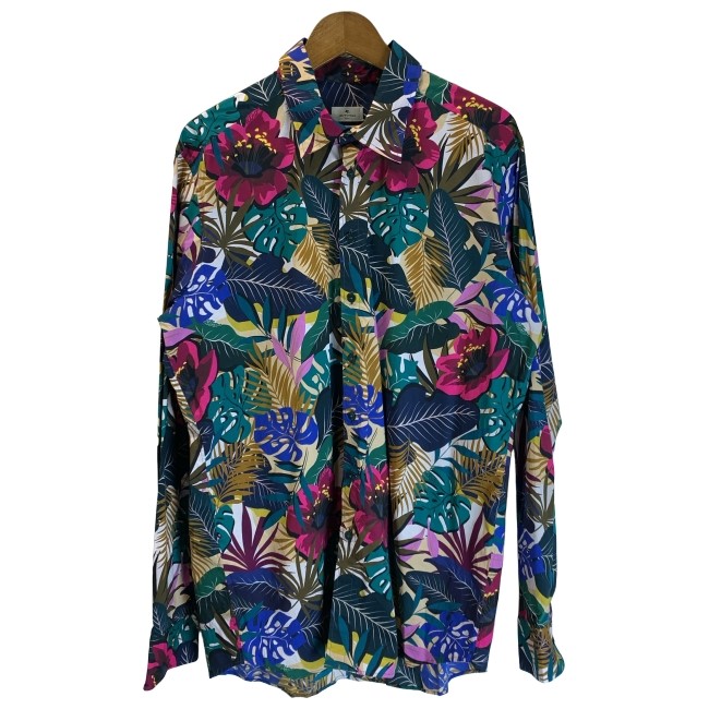 ETRO エトロ 長袖 シャツ 総柄 花 フラワー ドットM マルチカラー 楽天市場】【中古】 ETRO （エトロ）花柄 シャツ 総柄 ｼｬﾂ