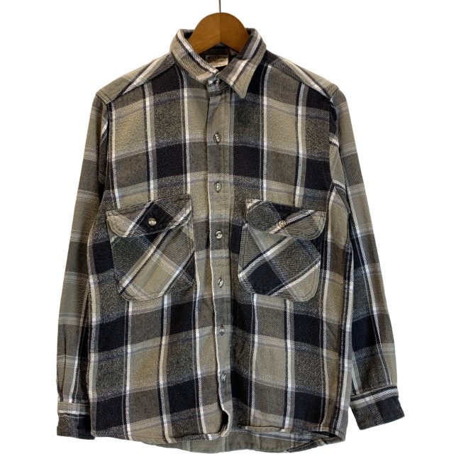 80s USA製 FIVE BROTHER チェックネルシャツ M 80s FIVE BROTHER L/S プリントネルシャツ USA製 Size M ファイブ