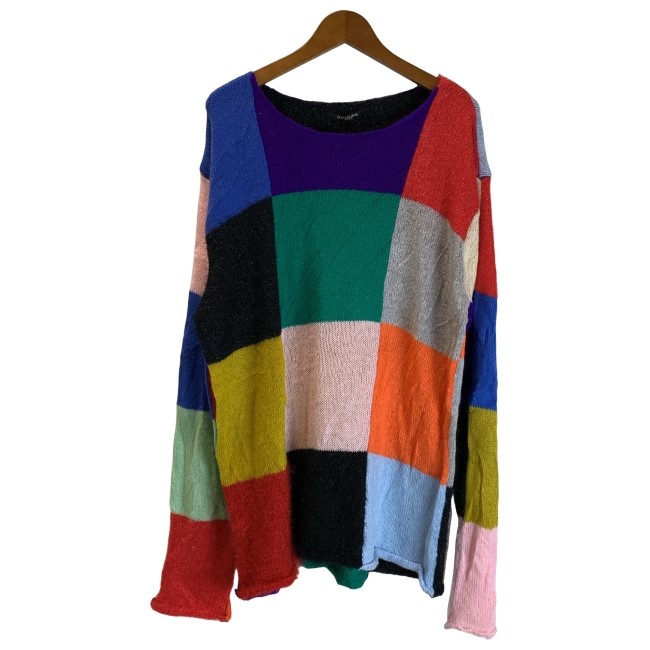 TANGRAM タングラム アーチロゴ 花柄 スクールニット セーター Lサイズ TANGRAM タングラム アーチロゴ 花柄 スクールニット セーター Lサイズ