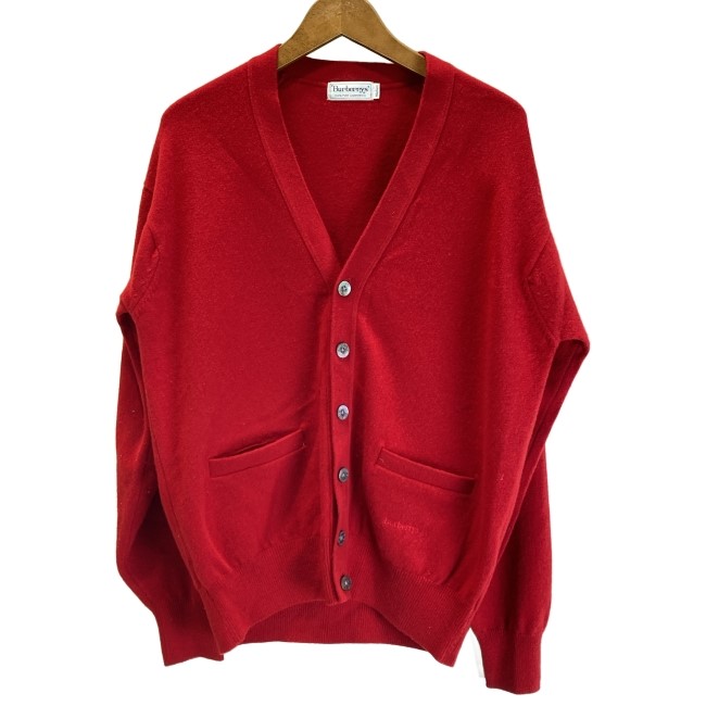 Burberrys 赤 Vネックカーディガン 48サイズ 楽天市場】70s 80s スコットランド製 バーバリー コットン ニット
