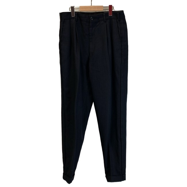 コムデギャルソン　ツータックワイドテーパードスラックス　90s ダークネイビー 楽天市場】COMME des GARCONS コムデギャルソン パンツ ツータック