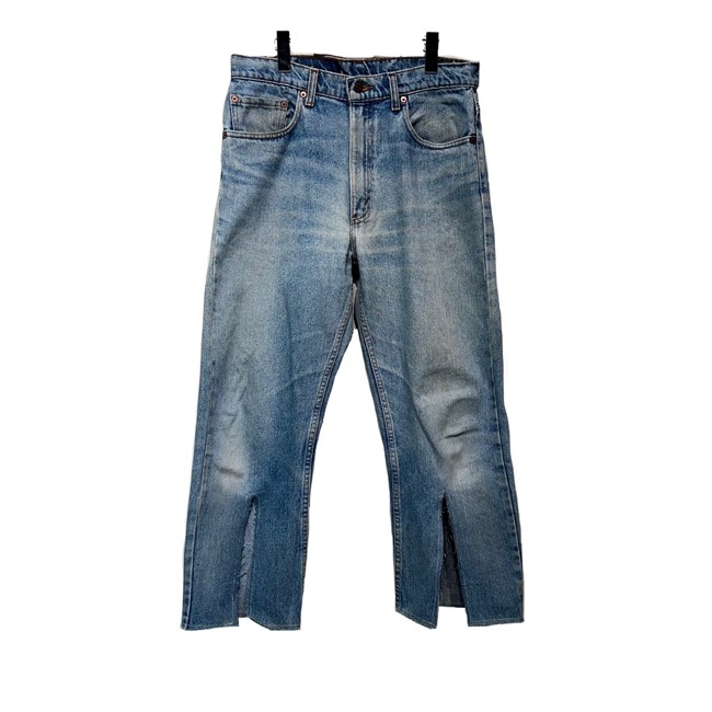 楽天市場】【中古】RIVER フラワーモチーフリメイクデニムパンツ