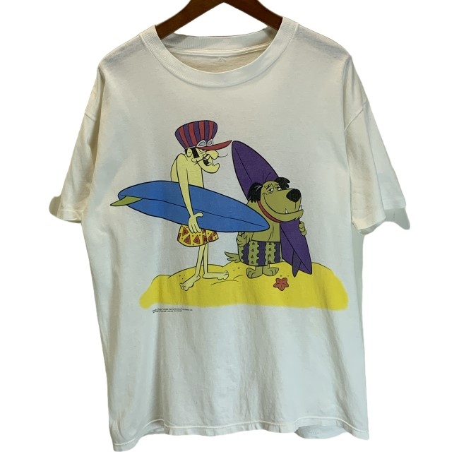 未使用品ですが…‼️アメリカ製 ケンケン Tシャツ 90s fruit of the loom Tシャツ L/usa製 チキチキマシン猛レース
