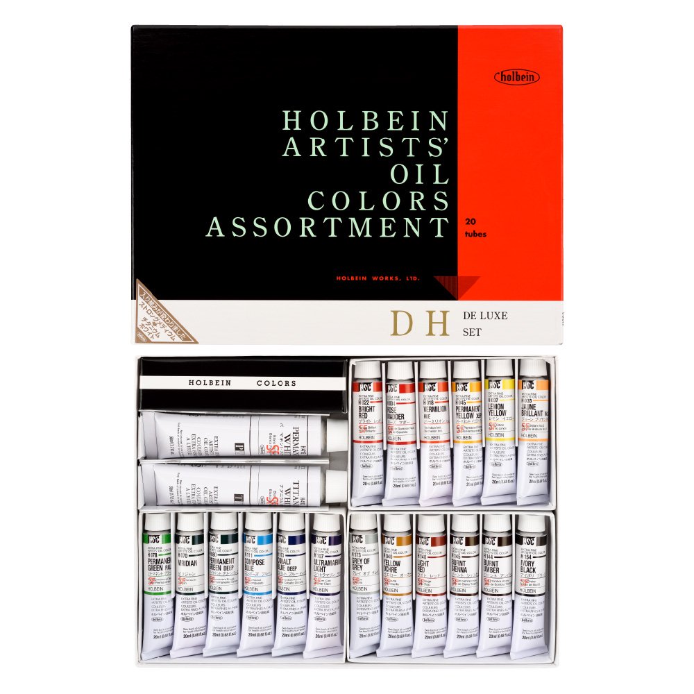 楽天市場】ホルベイン 習作用 油絵具 セット 10色「D」15ml(5号
