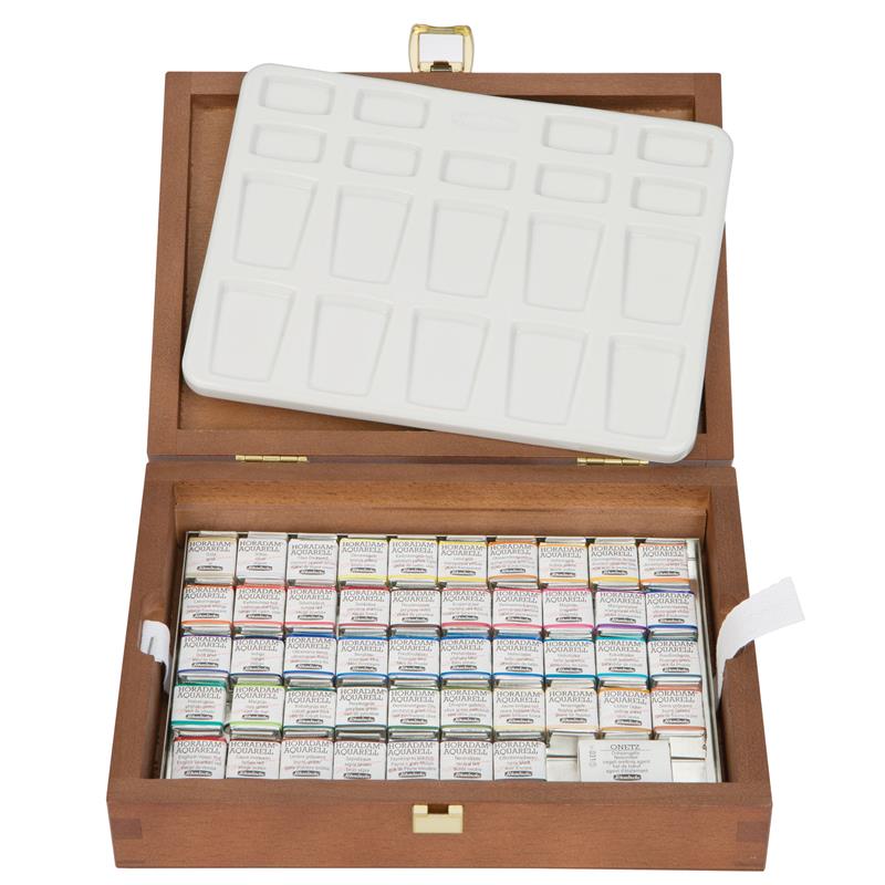 楽天市場】シュミンケ ホラダム透明水彩絵具 24色木箱セット 74224