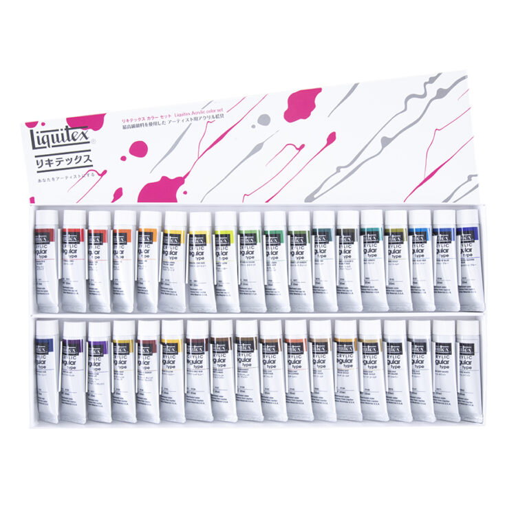 リキテックス｜Liquitex 6号 伝統色 36色セットC レギュラータイプ 15101838｜田中金華堂　店
