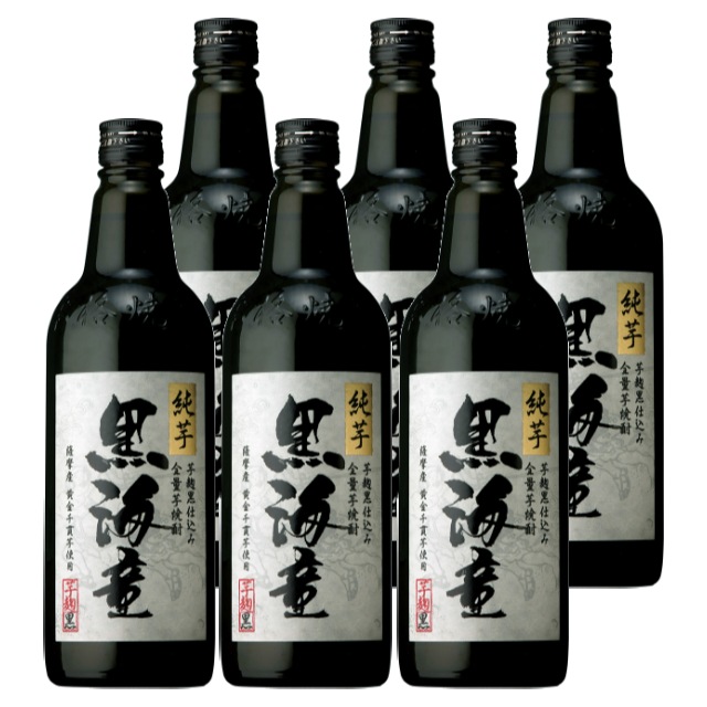 黒海童(かいどう) 純芋 芋麹 25度 720ml×6本 芋焼酎 濱田酒造※北海道･東北エリアは別途運賃が1000円発生します。