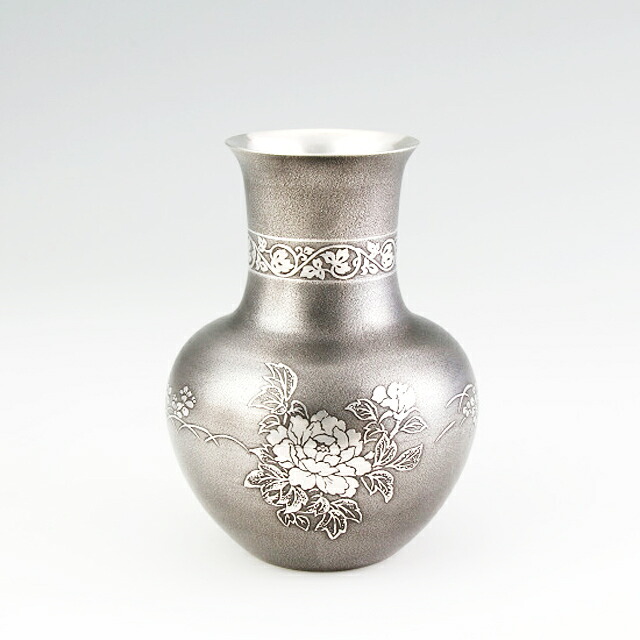 薩摩錫器 錫 花器 花立て H17.6 Φ13 [No.143] 薩摩錫器芸術館 代引不可父の日 錫器 錫製 還暦祝 一緒になる祝 隠居祝 差しあげる 母の日 差し上げ物 差し上げ物 言い慣わし芸術品