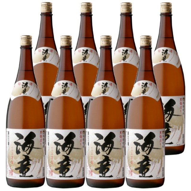 海童(かいどう) 黒麹 25度 1800ml×8本 芋焼酎 濱田酒造 鹿児島※北海道･東北エリアは別途運賃が1000円発生します。