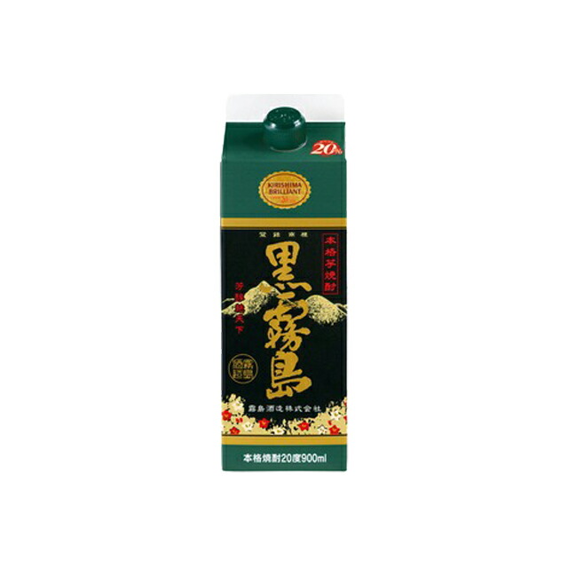 ２箱セット12本【新品未開栓】芋焼酎 黒霧島 1800ml パック 25% 025207_1.jpg