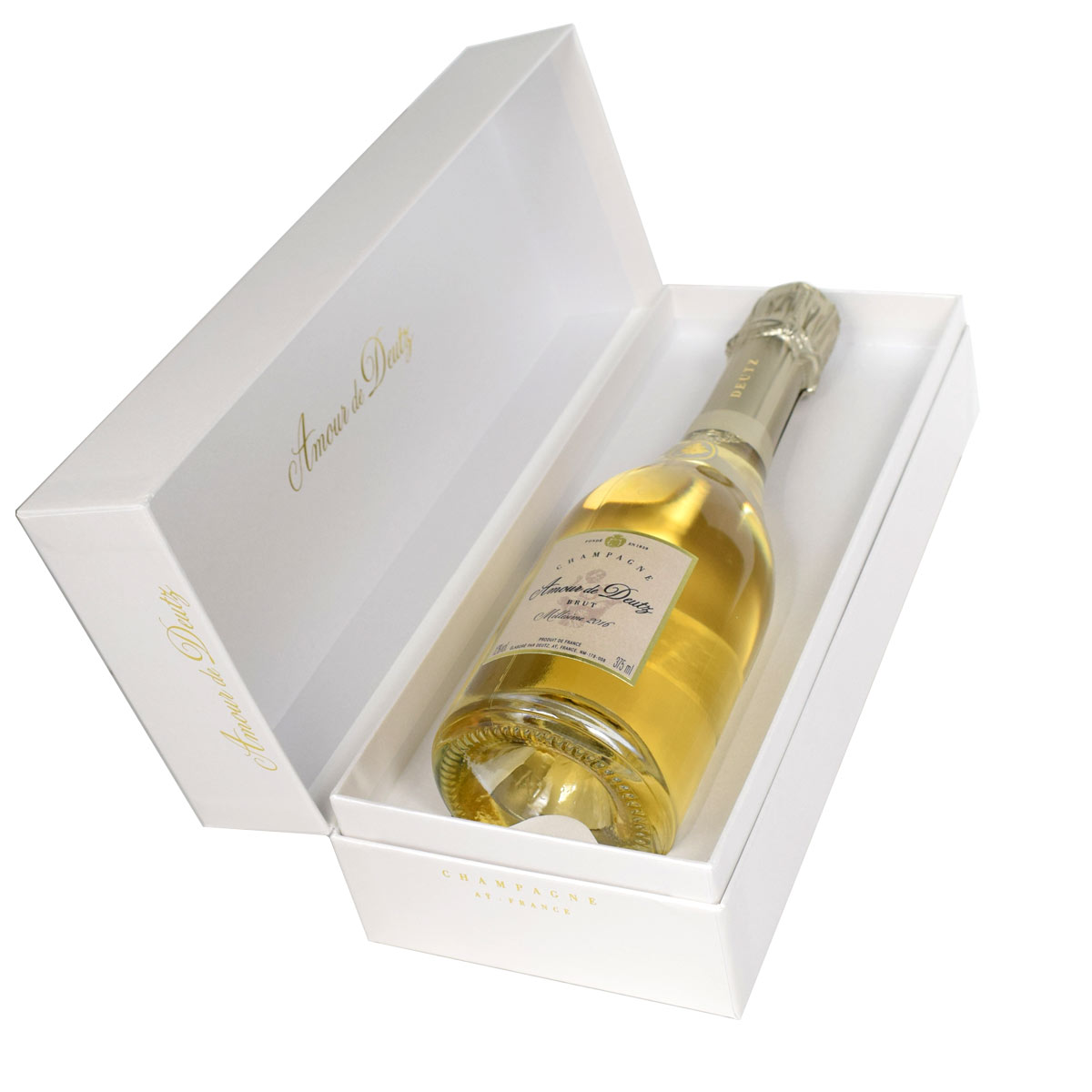 ［2016］ ドゥーツ キュヴェ・アムール・ド・ドゥーツ 375mlハーフボトル箱入りDeutz Amour de Deutz Blanc de Blancs 送料無料商品につき、北海道・東北は別途送料必要（1,000円追加）｜オーリック