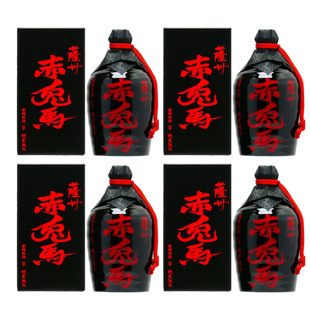 薩州 赤兎馬(せきとば)徳利 25度 720ml×4本 芋焼酎 薩州濱田屋伝兵衛※北海道・東北エリアは別途運賃が1000円発生します。|オーリック
