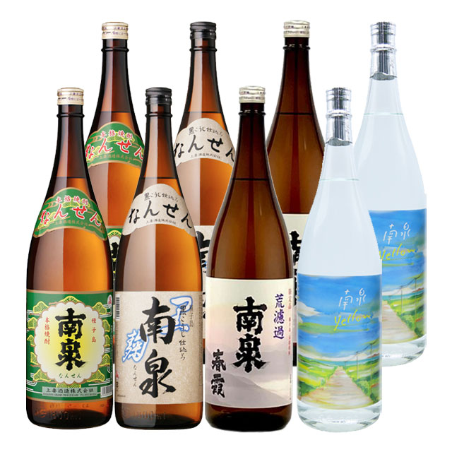 2025年9月25日より出荷予定！南泉･南泉黒麹･南泉春霞･南泉yellow 30度 1800ml×各2本 計8本 上妻酒造 飲み比べセット※北海道・東北地区は、別途送料1000円が発生します。
