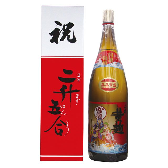 小鶴 黄麹 七福神 益々繁盛(ますますはんじょう) 25度 4.5L 芋焼酎 小正醸造焼酎 益々繁盛 新築祝い 開店祝い お中元 暑中見舞い 御中元 内祝い お盆 お供え