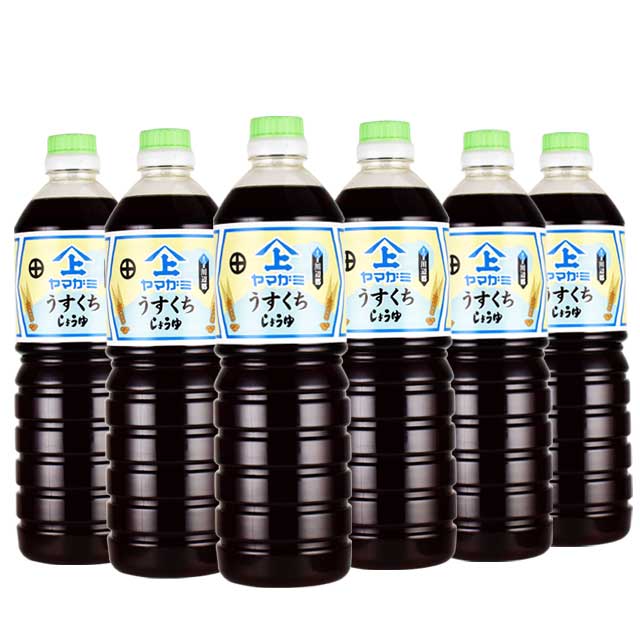 市場 ヤマガミ醤油 1000ml×6本セット 薄口醤油 上原産業