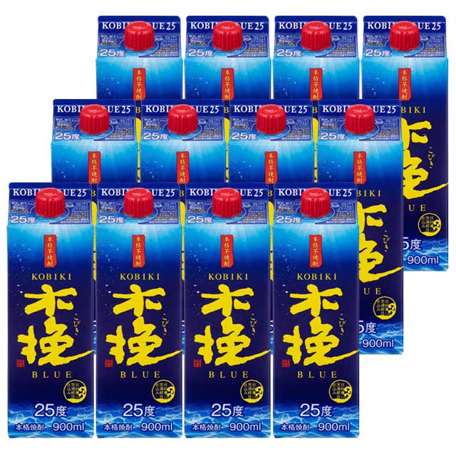 木挽BLUE 25度 パック 900ml×12本 芋焼酎 雲海酒造※北海道･東北エリアは別途運賃が1000円発生します。
