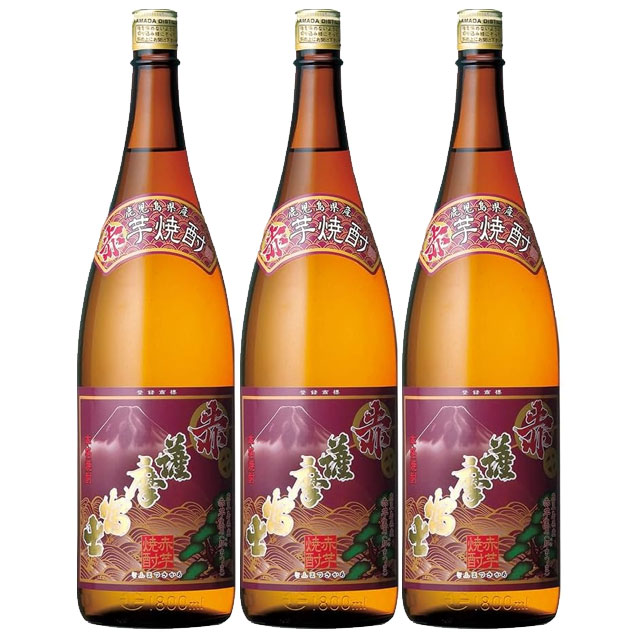 赤薩摩富士 25度 1800ml×3本 芋焼酎 濱田酒造※北海道・東北エリアは別途運賃が1000円発生します。