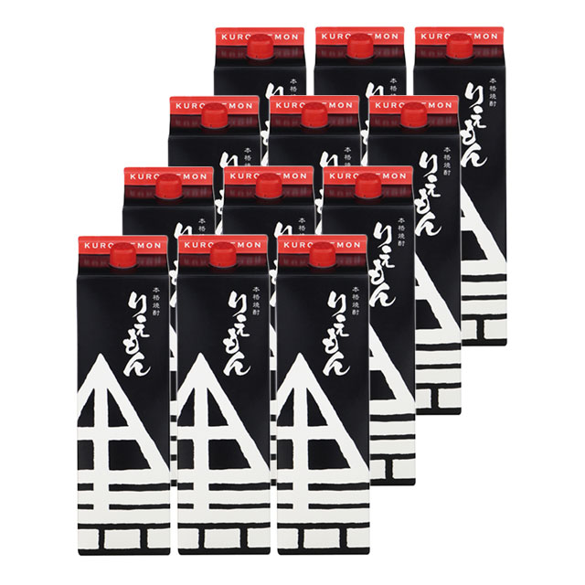 利右衛門 黒 25度 パック 1800ml×12本 セット ケース買い 芋焼酎 指宿酒造※北海道・東北エリアは別途運賃が1000円発生します。