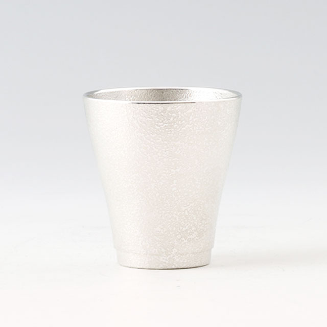 薩摩錫器 錫 フリーカップゼロ 吹雪加工 140ml [No.78A-1] 薩摩錫器工芸館　代引不可父の日 錫器 錫製 カップ 還暦祝 結婚祝 退職祝 贈答 母の日 プレゼント ギフト 伝統工芸品｜オーリック
