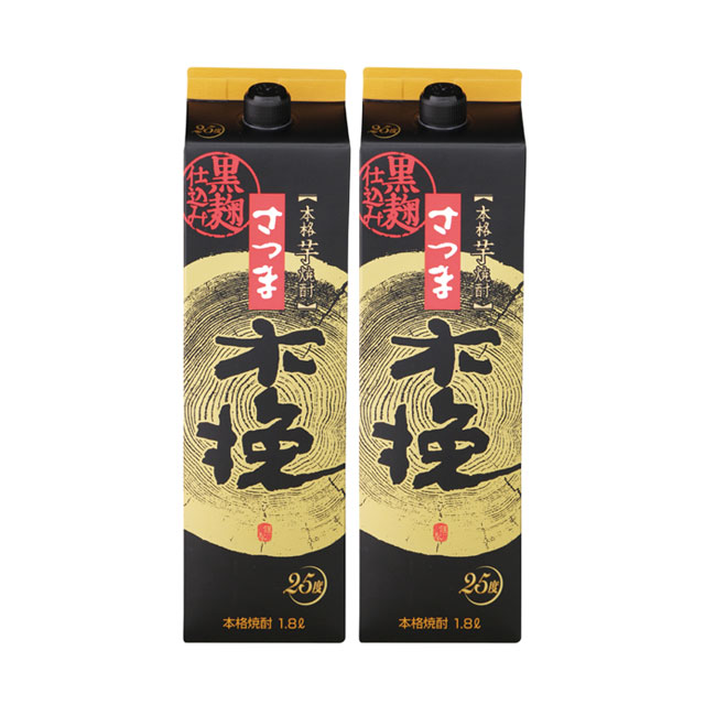 さつま木挽 黒麹仕込み 25度 パック 1800ml×2本 セット 芋焼酎 雲海酒造※北海道･東北エリアは別途運賃が1000円発生します。