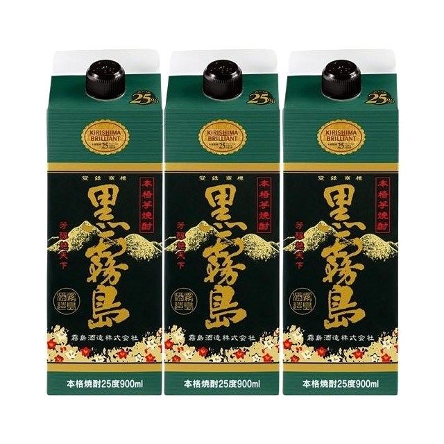 黒霧島　900ml 20度　6本セット 霧島酒造】黒霧島(20度)900ml×6本 ≪みやこんじょ特急便≫_17-0701_(都