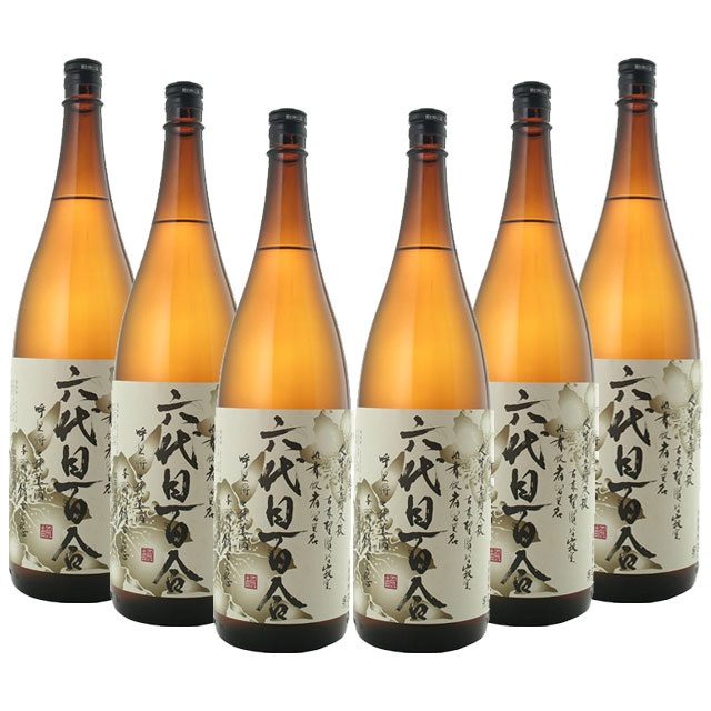 六代目百合 25度 1800ml&times;6本 ケース 芋焼酎 塩田酒造 ※北海道・東北エリアは別途運賃が1000円発生します。｜オーリック
